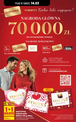 Czekoladki Merci, 210g-250g promocja w Biedronka