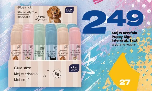 Klej w sztyfcie Interdruk Puppy Sign promocja w Twój Market