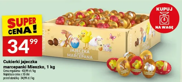 Cukierki jajeczka marcepanki Mieszko promocja w Twój Market