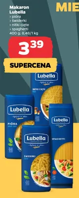 Makaron Lubella nitki cięte promocja w Netto