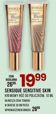 Kremowy róż do policzków Sensitive Skin promocja w Drogerie Natura