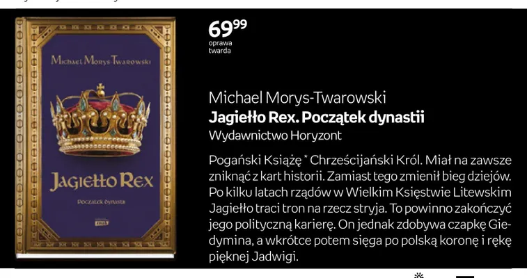 Książka Jagiełło Rex. Początek dynastii Michael Morys-Twarowski promocja w Empik