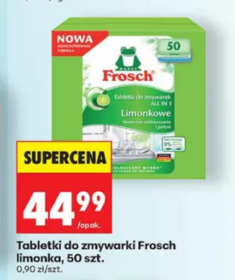 Tabletki do zmywarki Frosch limonka promocja w Biedronka