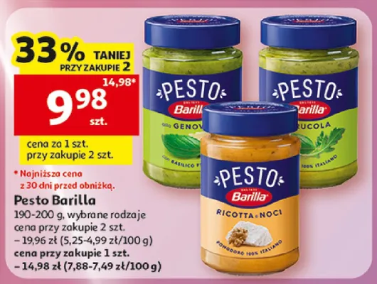 Pesto Barilla Rucola promocja w Auchan
