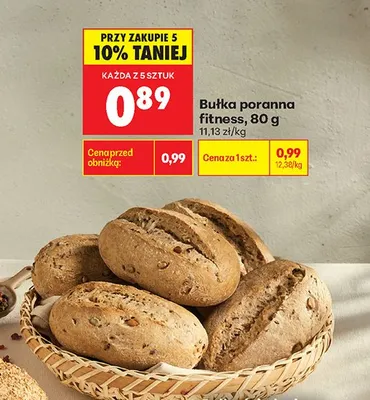 Bułka poranna fitness promocja w Biedronka