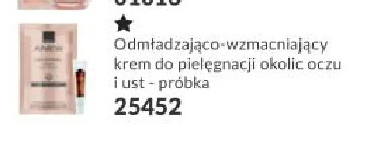 Odmładzająco-wzmacniający krem do pielęgnacji okolic oczu i ust Anew próbka promocja w AVON