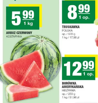 Borówka amerykańska Hiszpania promocja w SPAR