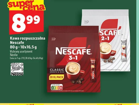 Kawa rozpuszczalna Nescafe 3in1 Classic 10-pak promocja w TOPAZ