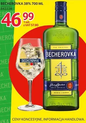 Likier Becherovka 38% 700ml promocja w Selgros