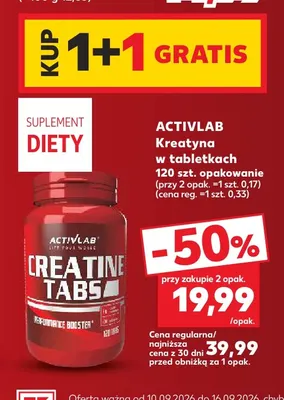 Kreatyna w tabletkach Activlab promocja w Kaufland