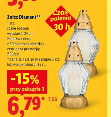 Znicz Diament promocja w Lidl