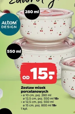 Zestaw misek porcelanowych Altom Design ø10cm promocja w Netto