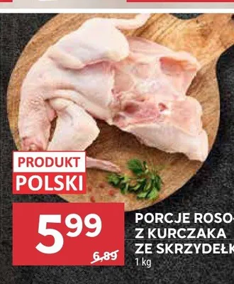 Porcje rosołowe z kurczaka ze skrzydełkami promocja w Stokrotka