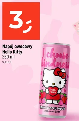 Napój owocowy Hello Kitty promocja w Dealz