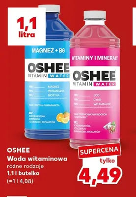 Woda witaminowa magnez + B6 cytryna-pomarańcza Oshee promocja w Kaufland