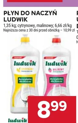 Płyn do naczyń malinowy Ludwik promocja w Stokrotka