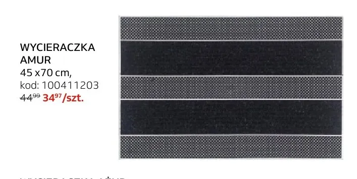 Wycieraczka Amur 45x70 cm promocja w Komfort