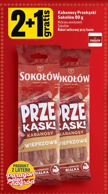 Kabanosy Przekąski wieprzowe Sokołów promocja w TOPAZ