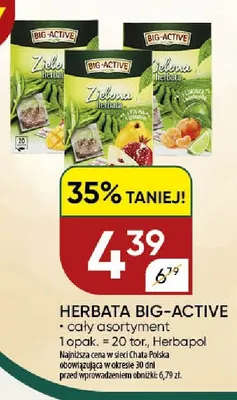 Herbata Big-Active promocja w Chata Polska