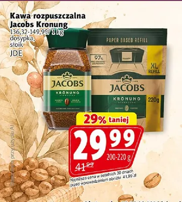 Kawa rozpuszczalna Jacobs Krönung słoik promocja w Prim Market