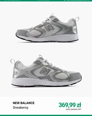 Sneakersy New Balance promocja w Deichmann