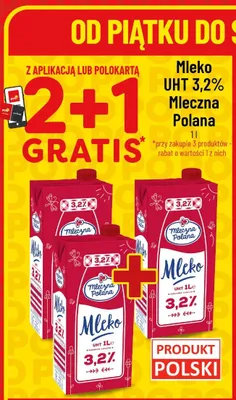 Mleko UHT 3,2% promocja w POLOmarket