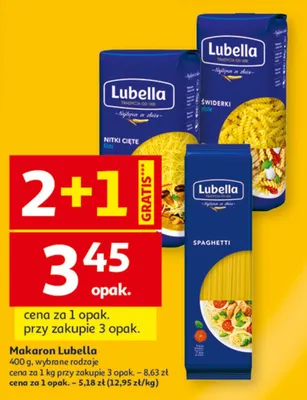Makaron Spaghetti promocja w Auchan