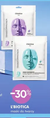 Maski do twarzy L'biotica promocja w Super-Pharm