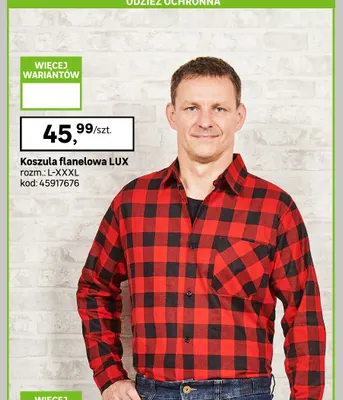 Koszula flanelowa LUX promocja w Leroy Merlin