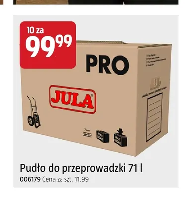Pudło do przeprowadzki 71 l Jula promocja w Jula
