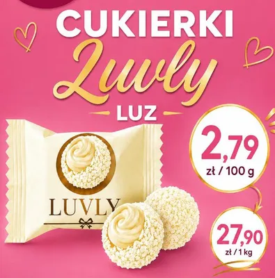 Cukierki żuwne Luvly luz promocja w emma MARKET