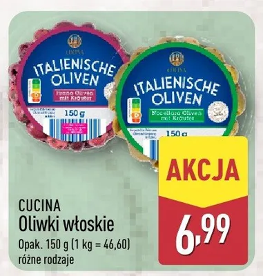 Oliwki włoskie CUCINA promocja w Aldi