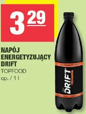 Napój energetyzujący Drift Topfood promocja w SPAR