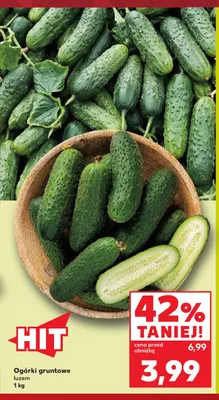 Ogórki gruntowe promocja w Kaufland