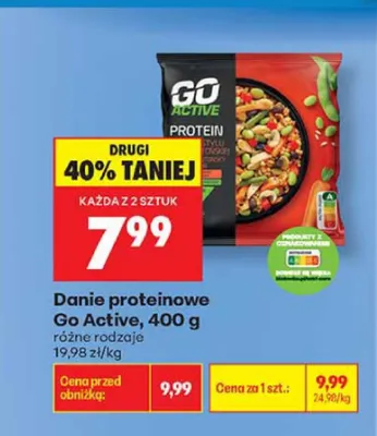 Danie proteinowe Go Active promocja w Biedronka