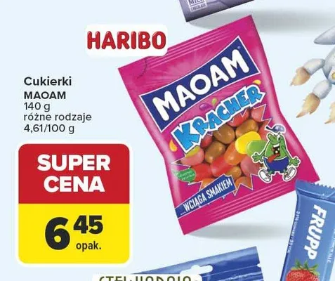 Cukierki MAOAM promocja w Carrefour Market