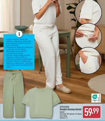 Komplet dresowy damski promocja w Aldi