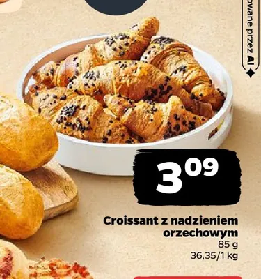 Croissant z nadzieniem orzechowym promocja w Netto