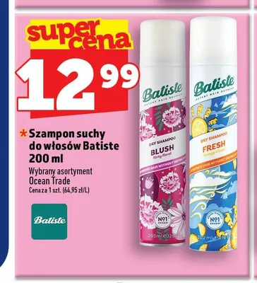 Szampon suchy do włosów Batiste Fresh promocja w TOPAZ