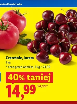 Czereśnie promocja w Lidl