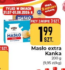 Masło extra Kanka promocja w Społem Częstochowa