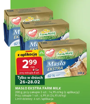 Masło ekstra promocja w Stokrotka