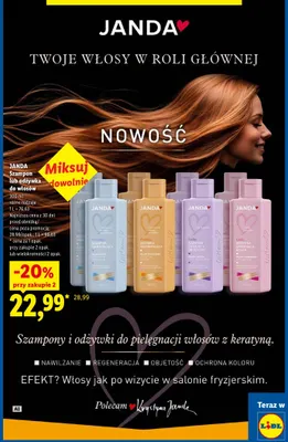 Odżywka do włosów chroniąca kolor Janda promocja w Lidl