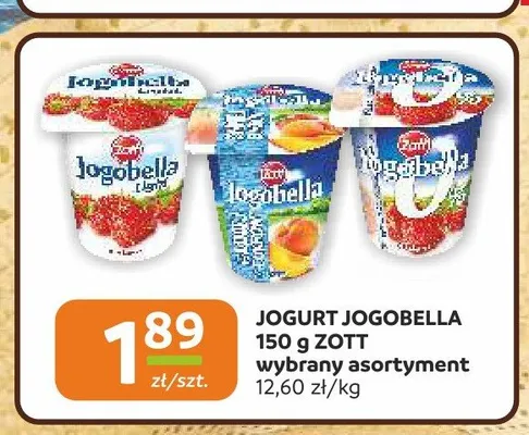 Jogurt Jogobella Zott promocja w Społem Częstochowa
