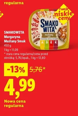 Margaryna Maślany Smak promocja w Lidl