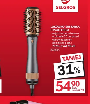 Lokówko-suszarka HTS20 Eldom promocja w Selgros