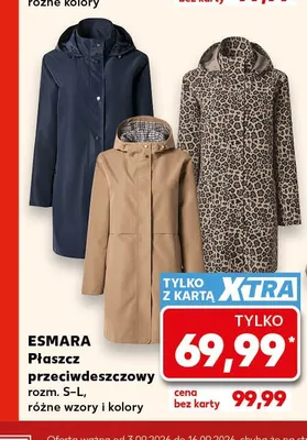 Płaszcz przeciwdeszczowy Esmara promocja w Kaufland