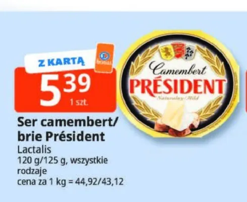 Ser camembert Président promocja w Leclerc