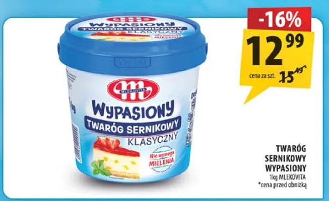 Twaróg sernikowy wyłącznie z mleka promocja w Arhelan