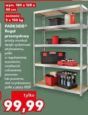 Regał przemysłowy  promocja w Kaufland